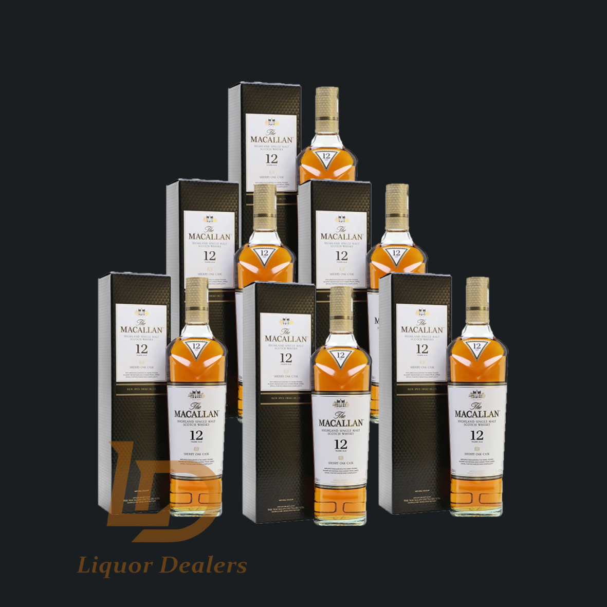 6x Macallan Sherry Cask 12yo 700ml (Case Deal)