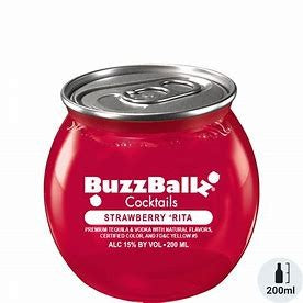 Buzzballz Cocktails Strawberry Rita 200ML 15%