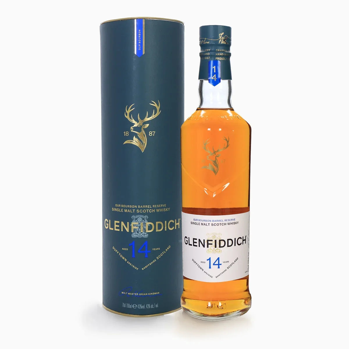Glenfiddich 14 Year Old Bourbon Barrel Reserve Whisky 700ml