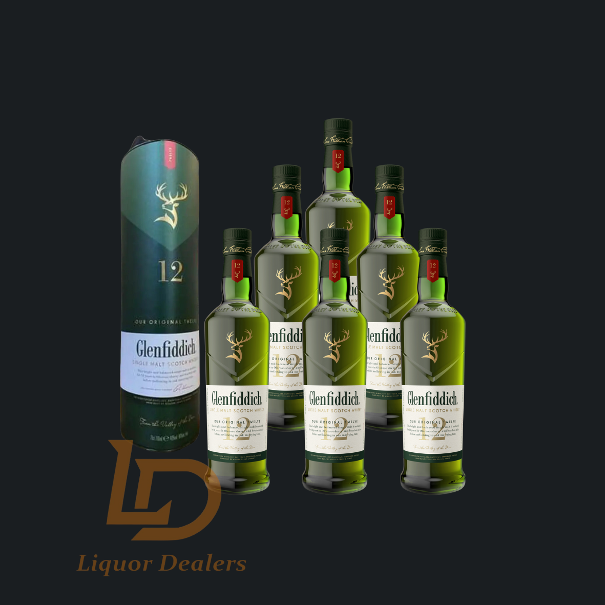 6x Glenfiddich 12yo 700ml (Case Deals)