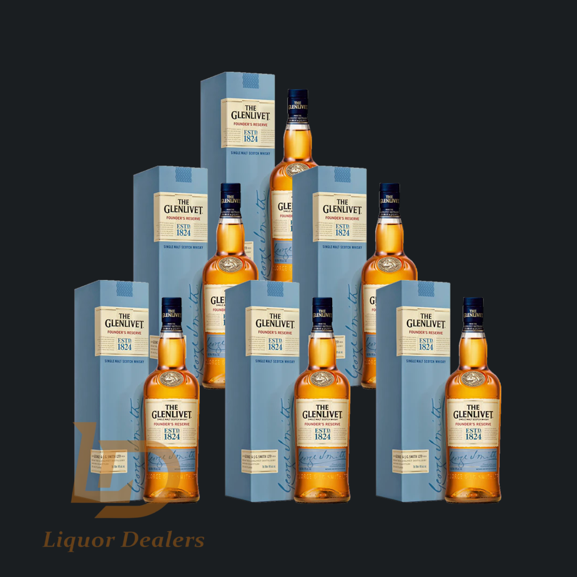 6 Glenlivet Founders Reserve 1 Litre (Case Deal)