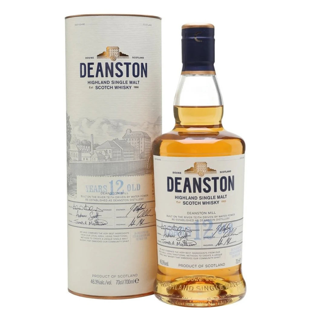 Deanston 12 YO Highland Single Malt Scotch Whisky 46.3% 700ml